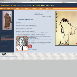 Web blog screenshot